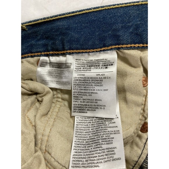 Levi's Men's 501 XX Straight Leg Button Fly 36x30 Dirty Wash Denim Jeans - Picture 9 of 11